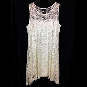 Lane Bryant women's dress ivory cream